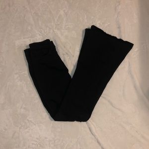 Black flare jeans